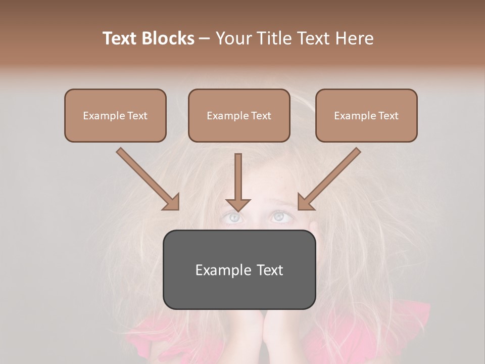Smile Cute Crazy Hair PowerPoint Template