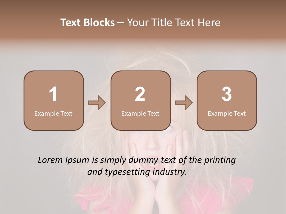 Smile Cute Crazy Hair PowerPoint Template