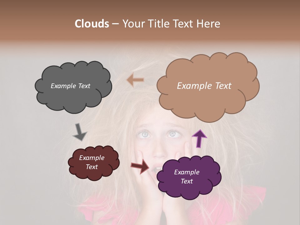 Smile Cute Crazy Hair PowerPoint Template