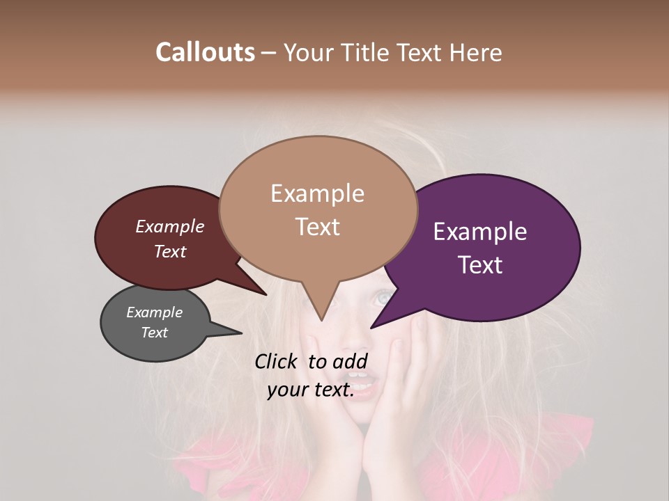 Smile Cute Crazy Hair PowerPoint Template