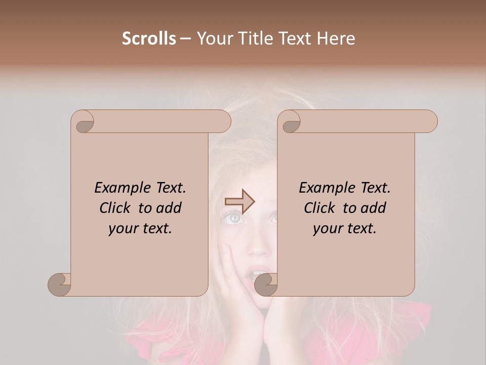 Smile Cute Crazy Hair PowerPoint Template