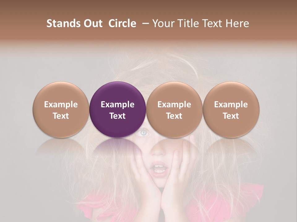 Smile Cute Crazy Hair PowerPoint Template