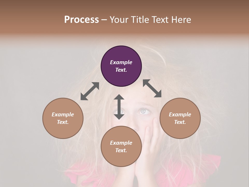 Smile Cute Crazy Hair PowerPoint Template