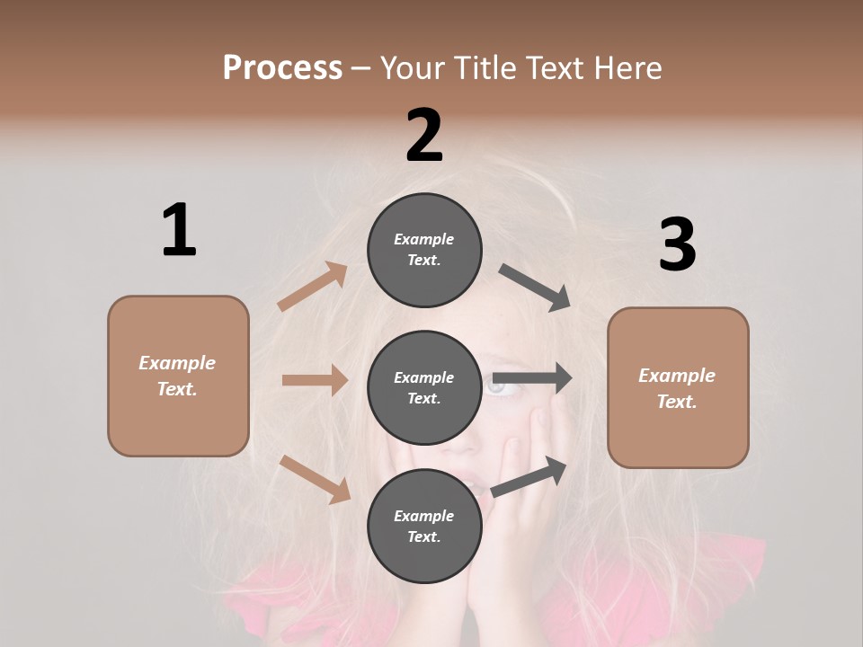 Smile Cute Crazy Hair PowerPoint Template