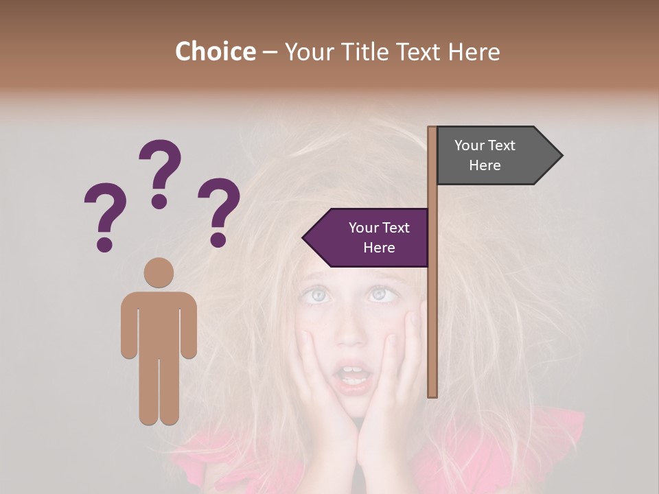Smile Cute Crazy Hair PowerPoint Template