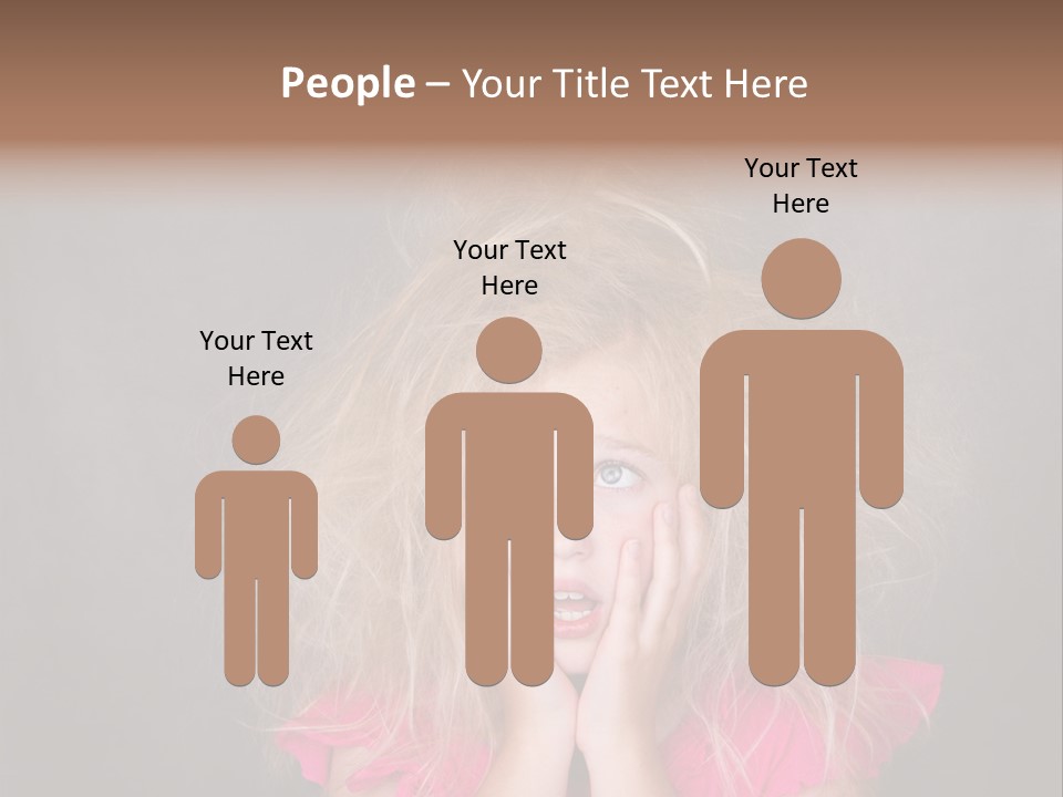 Smile Cute Crazy Hair PowerPoint Template