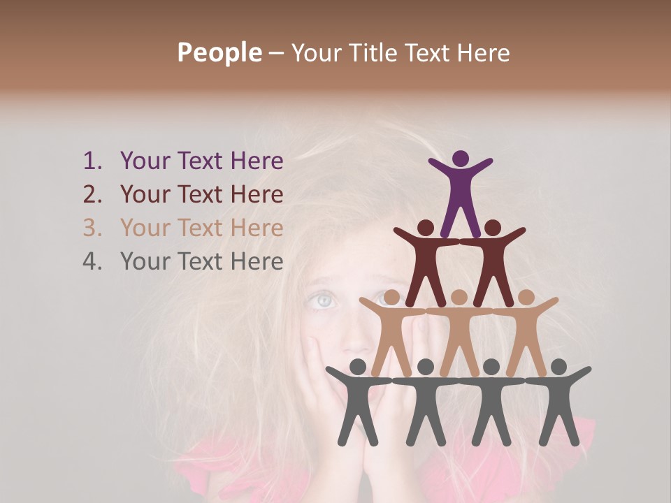 Smile Cute Crazy Hair PowerPoint Template