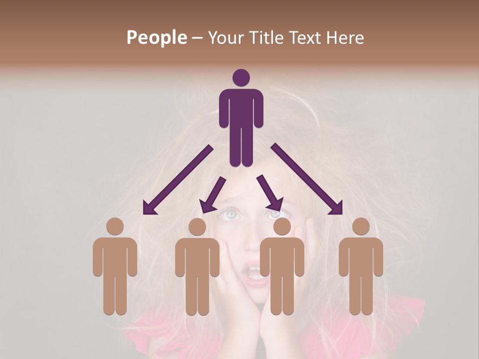 Smile Cute Crazy Hair PowerPoint Template