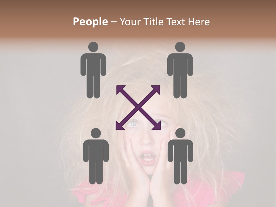 Smile Cute Crazy Hair PowerPoint Template