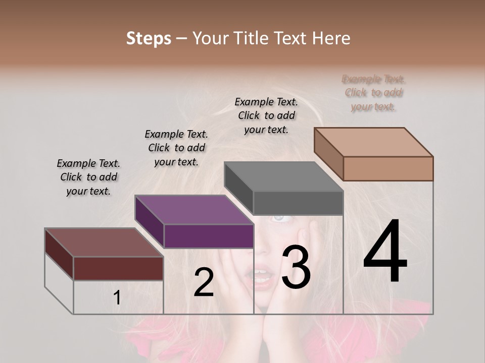 Smile Cute Crazy Hair PowerPoint Template