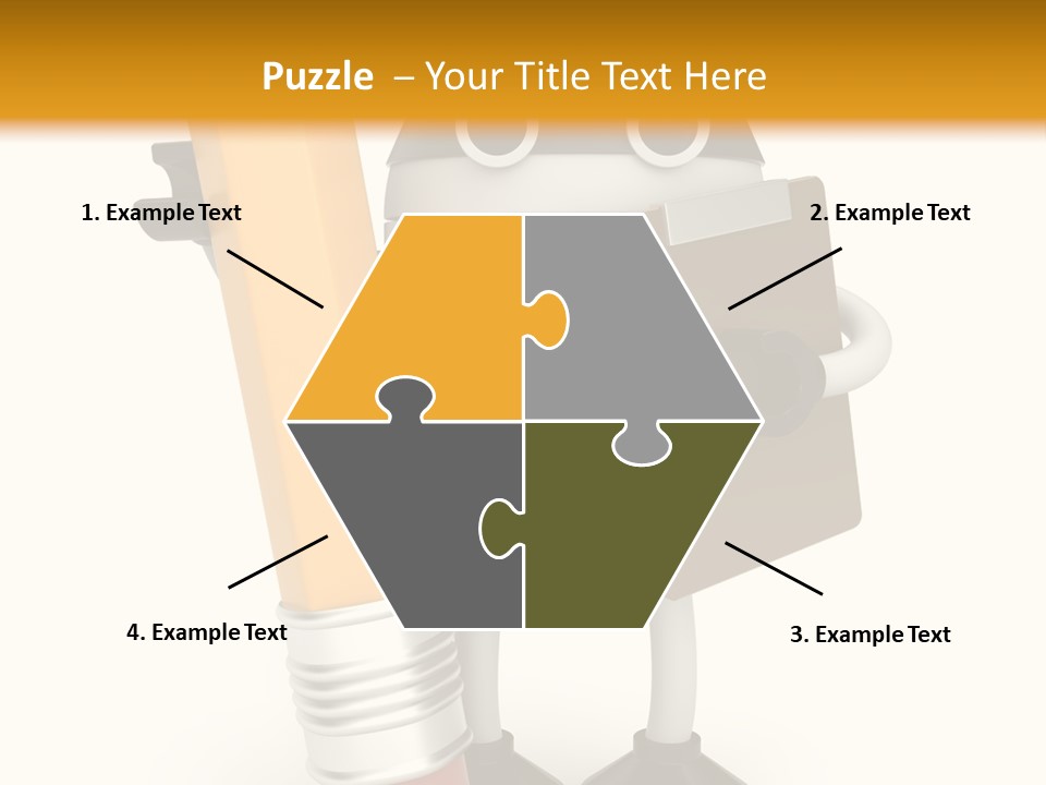 Character Notepad Businessman PowerPoint Template
