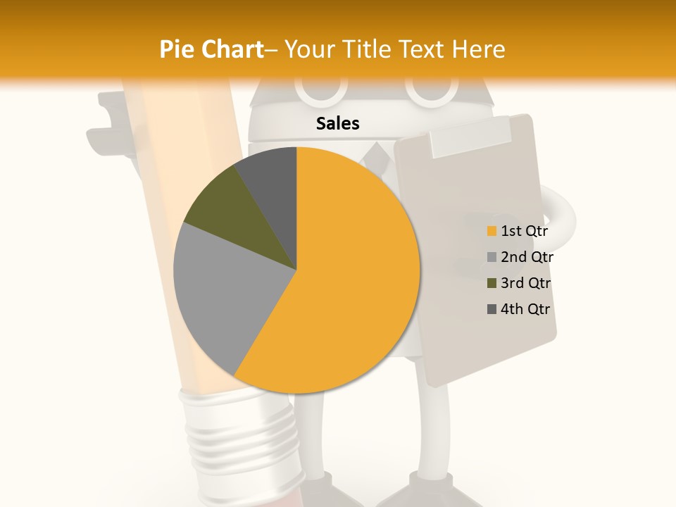 Character Notepad Businessman PowerPoint Template