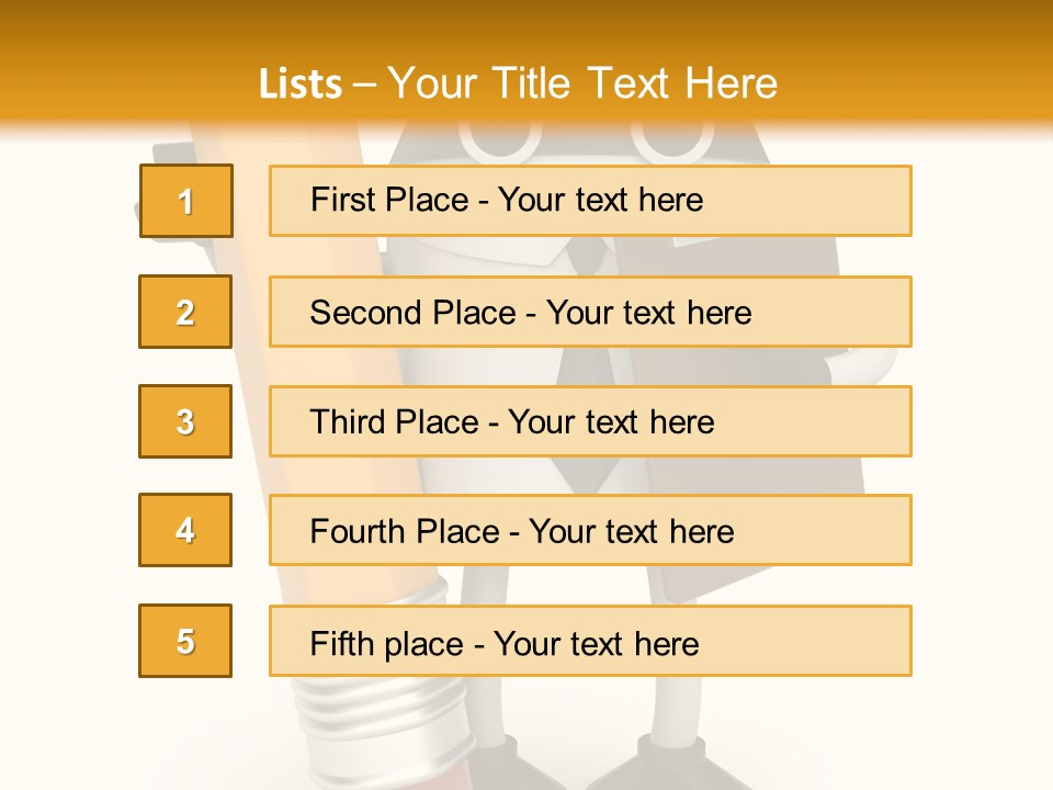 Character Notepad Businessman PowerPoint Template