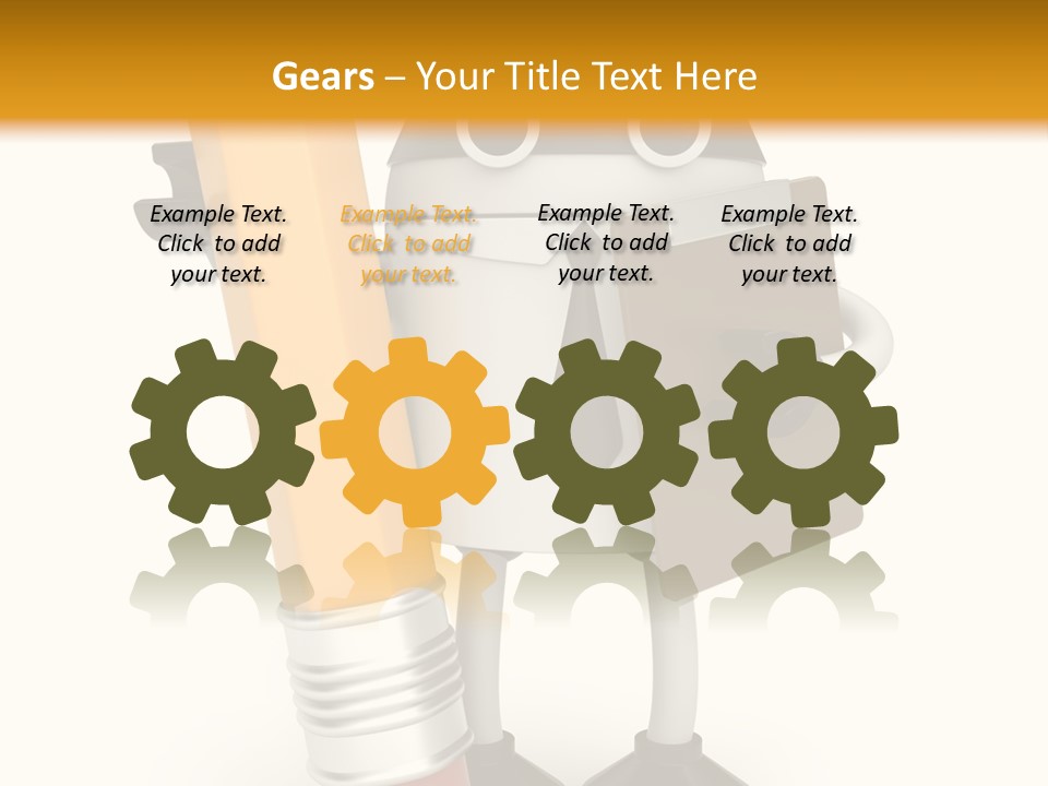 Character Notepad Businessman PowerPoint Template