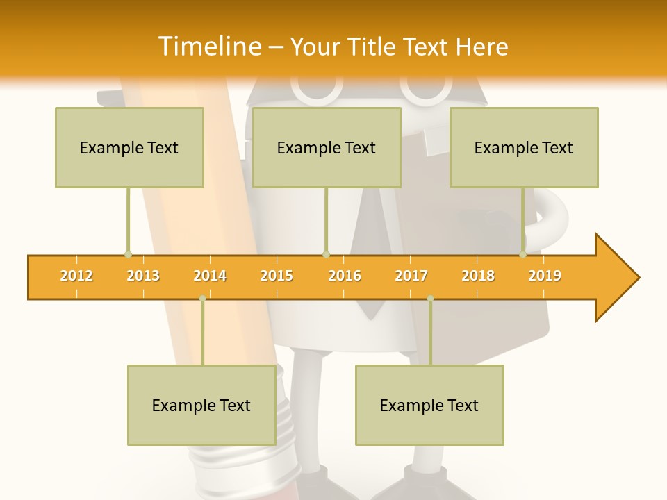 Character Notepad Businessman PowerPoint Template