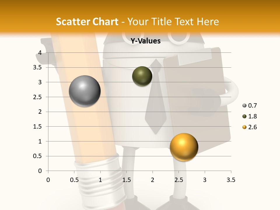 Character Notepad Businessman PowerPoint Template