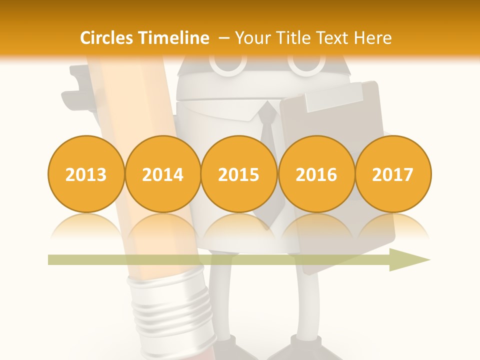 Character Notepad Businessman PowerPoint Template