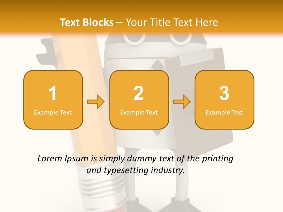 Character Notepad Businessman PowerPoint Template