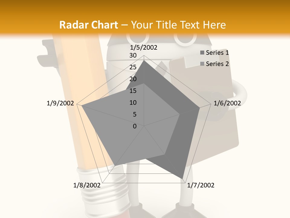 Character Notepad Businessman PowerPoint Template
