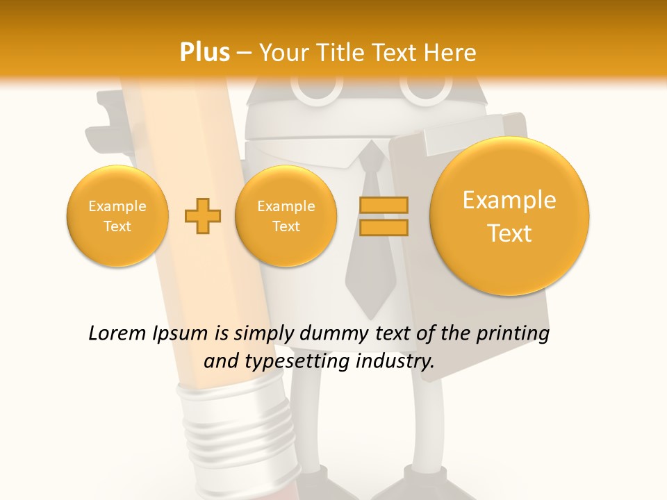 Character Notepad Businessman PowerPoint Template