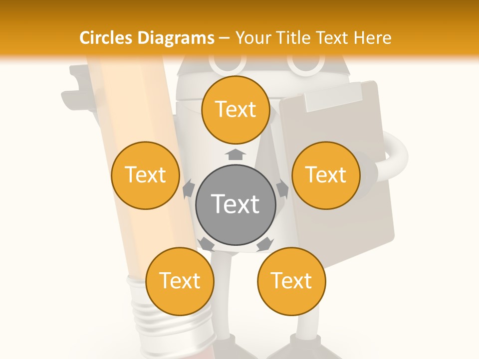 Character Notepad Businessman PowerPoint Template