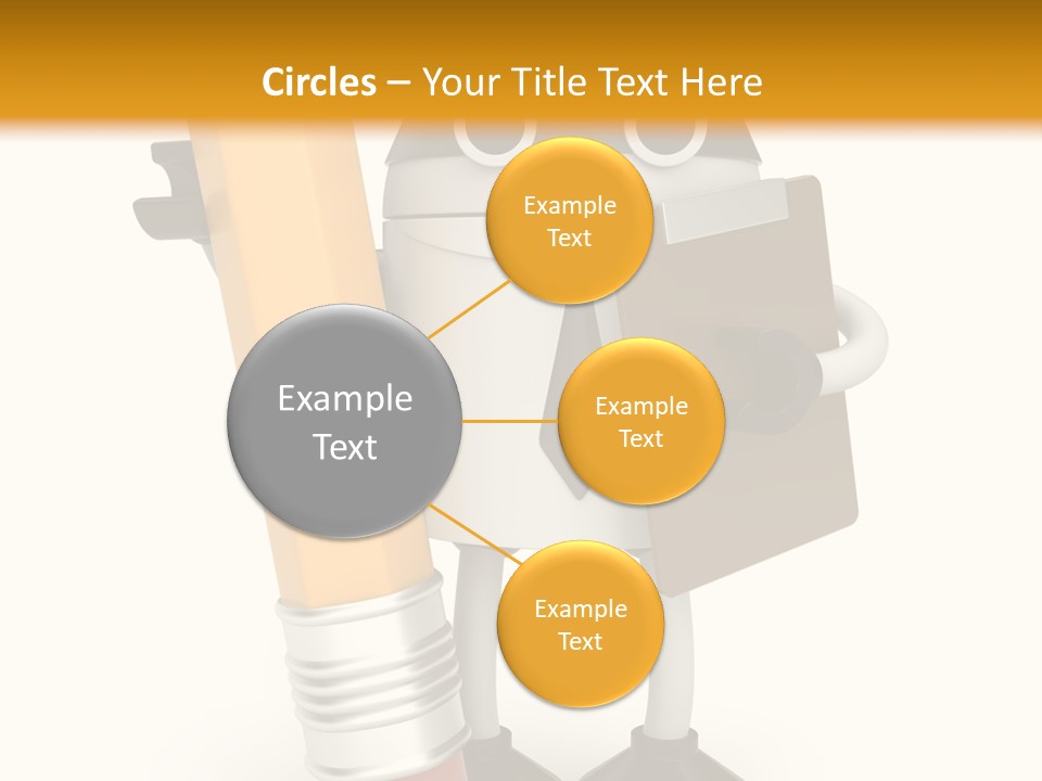 Character Notepad Businessman PowerPoint Template