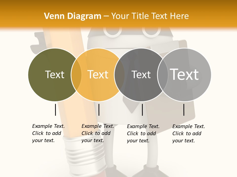 Character Notepad Businessman PowerPoint Template