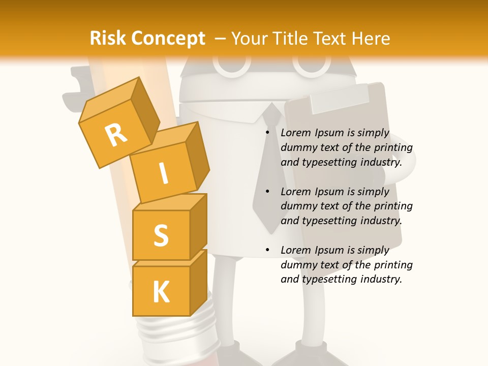 Character Notepad Businessman PowerPoint Template