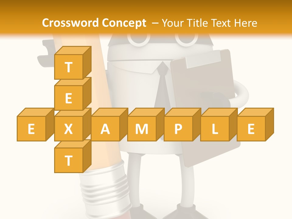 Character Notepad Businessman PowerPoint Template