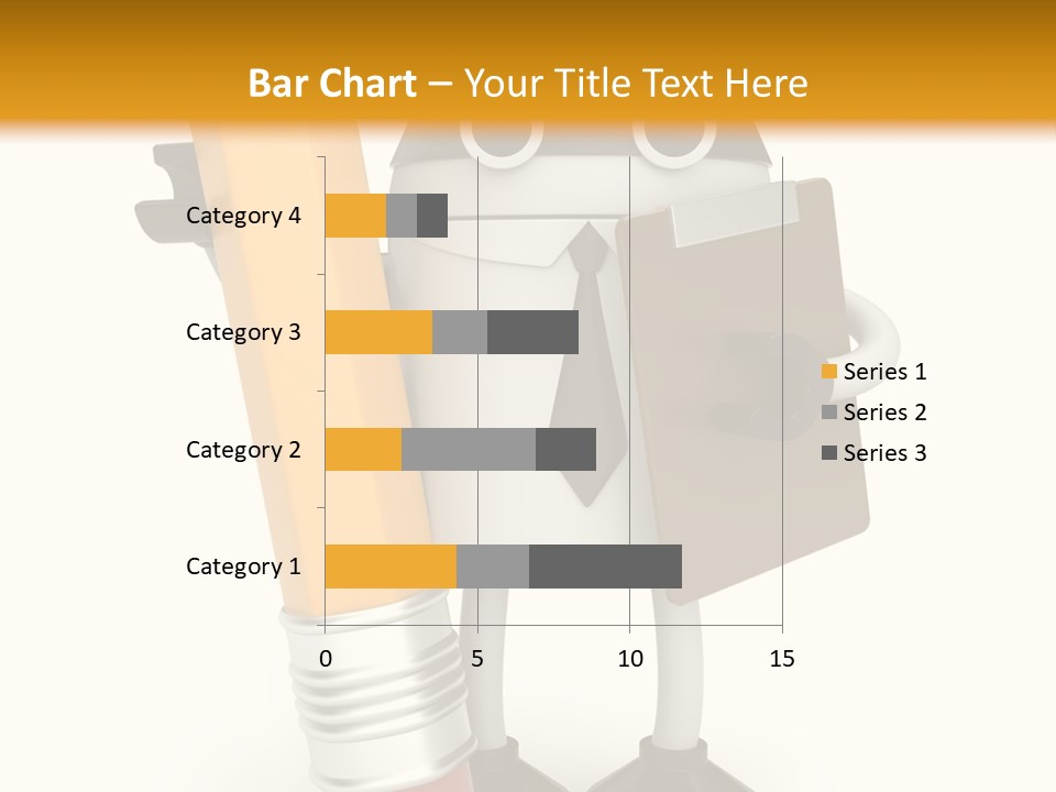 Character Notepad Businessman PowerPoint Template
