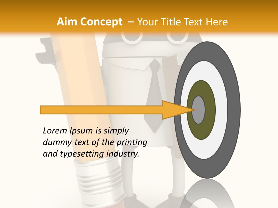 Character Notepad Businessman PowerPoint Template
