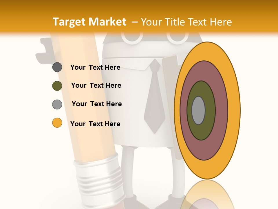 Character Notepad Businessman PowerPoint Template