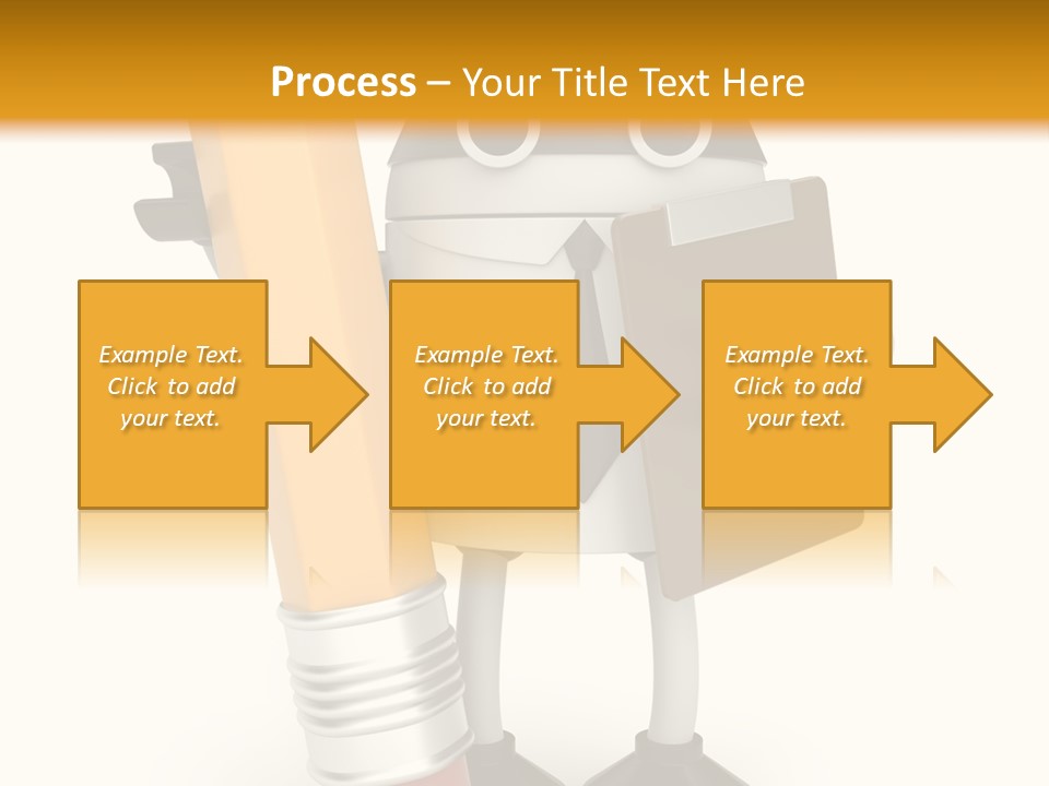 Character Notepad Businessman PowerPoint Template