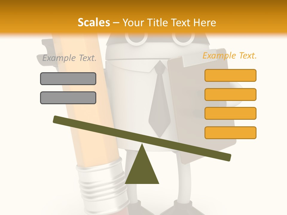 Character Notepad Businessman PowerPoint Template