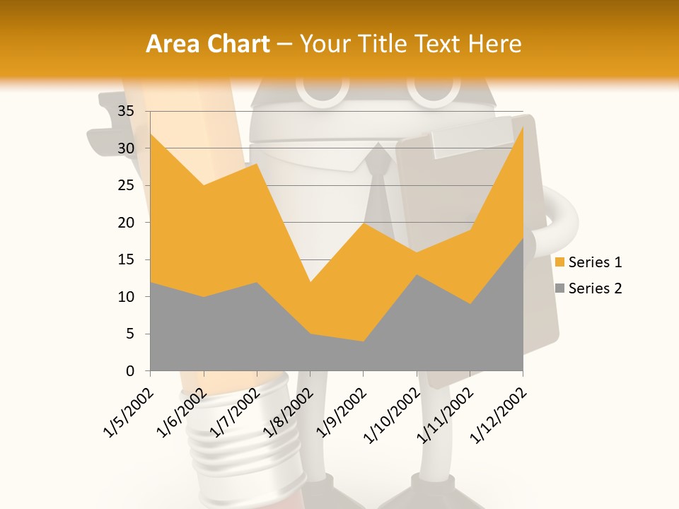 Character Notepad Businessman PowerPoint Template