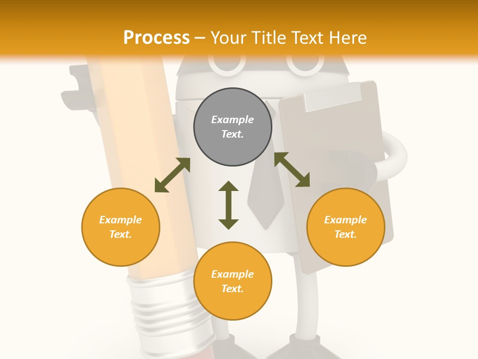 Character Notepad Businessman PowerPoint Template