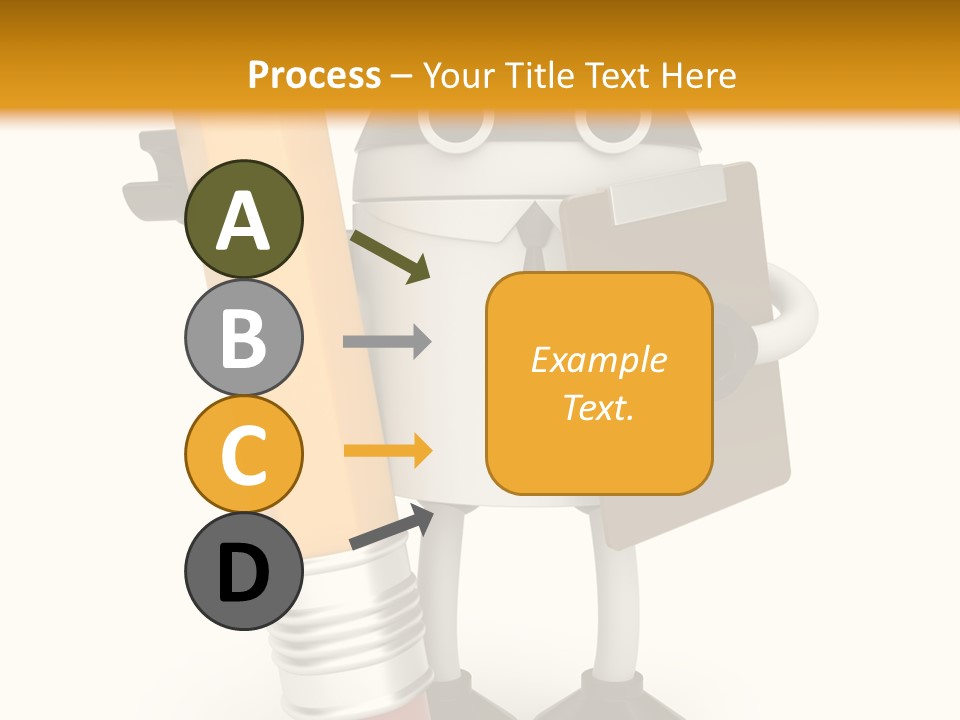 Character Notepad Businessman PowerPoint Template