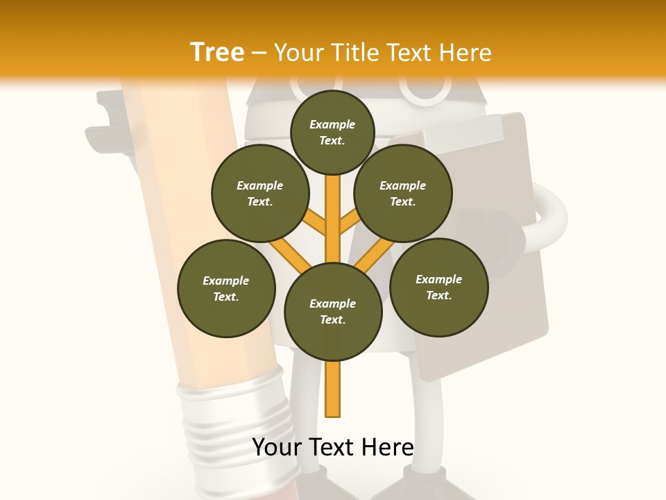 Character Notepad Businessman PowerPoint Template