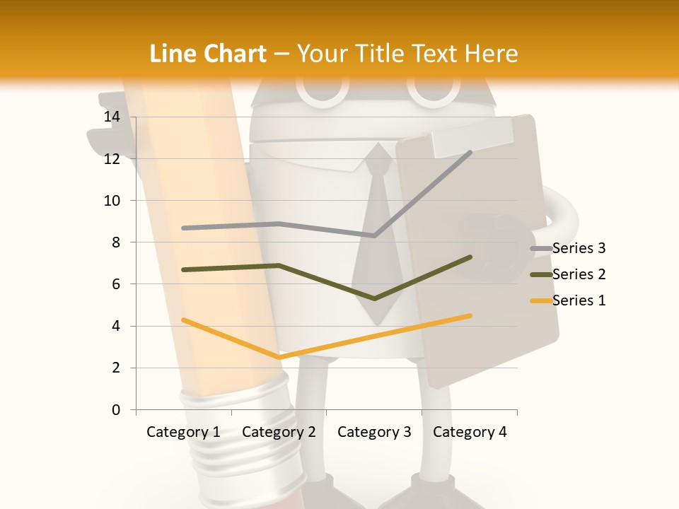 Character Notepad Businessman PowerPoint Template