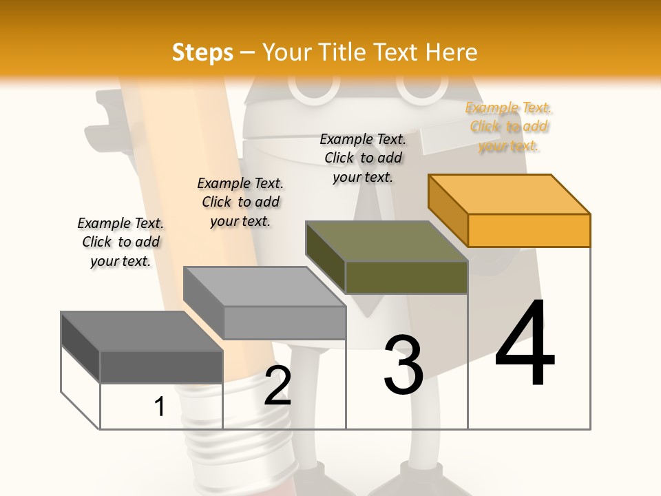 Character Notepad Businessman PowerPoint Template