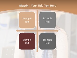 Looking Happy White PowerPoint Template