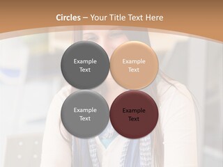 Looking Happy White PowerPoint Template