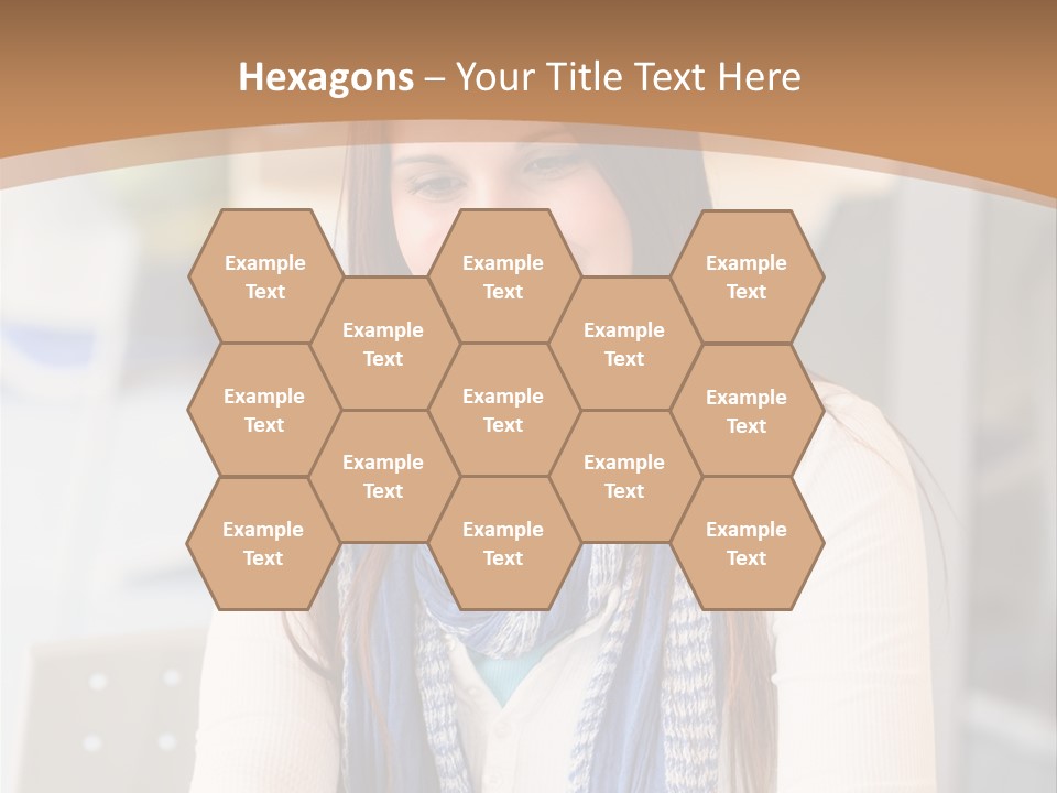 Looking Happy White PowerPoint Template