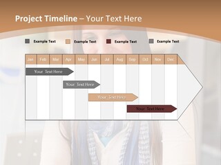 Looking Happy White PowerPoint Template
