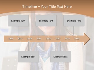 Looking Happy White PowerPoint Template