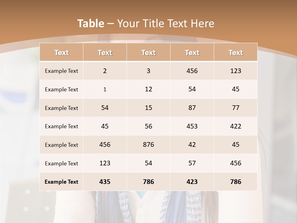 Looking Happy White PowerPoint Template