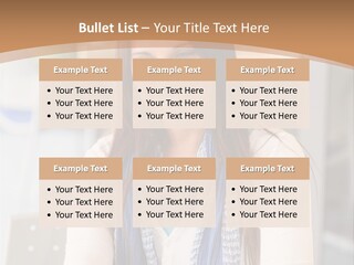 Looking Happy White PowerPoint Template