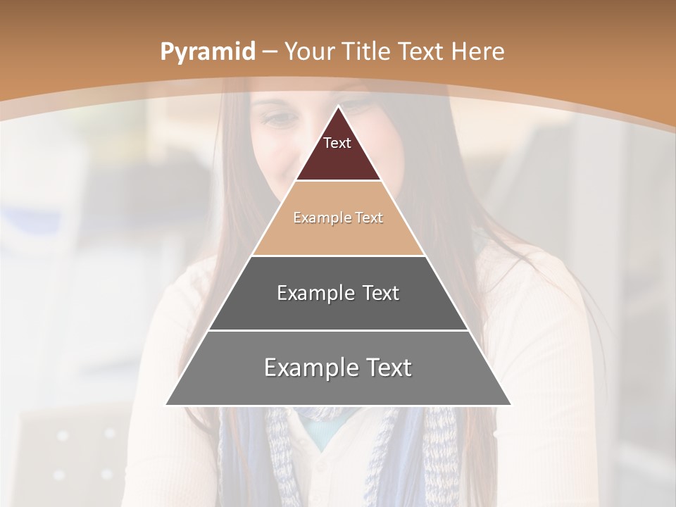 Looking Happy White PowerPoint Template