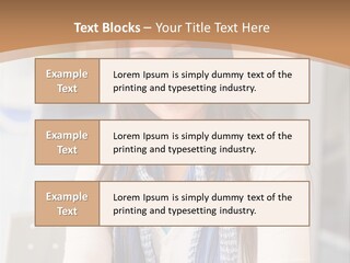 Looking Happy White PowerPoint Template