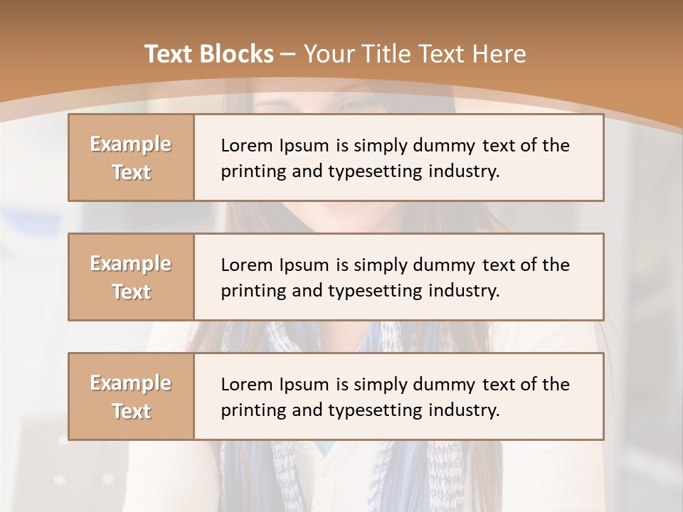Looking Happy White PowerPoint Template